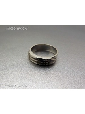 Atlantiszi gyűrű, ezüst gyűrű, 3D Minden méretben! << lejárt 278121