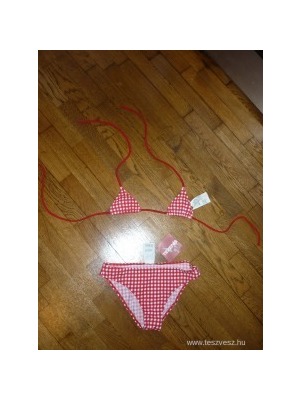 Piros kockás Tezenis 6-7 éves lánynak bikini << lejárt 611112