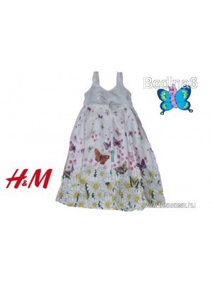 H&M margarétás-pillangós könnyű-lenge ruha 116-os méretben (5-6 év) << lejárt 806083