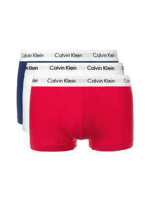 Calvin Klein 3 db-os Boxeralsó szett Kék Piros Fehér << lejárt 996986
