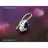 Kék köves beakasztós női ezüst fülbevaló << lejárt 501325