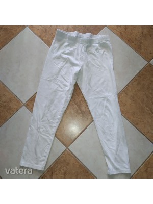 F&F 164-es 14-15 év csajos kislány fehér leggings minden 1Ft !!!! << lejárt 41000