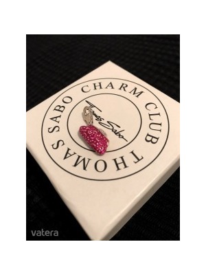 Thomas Sabo ezüst táska / borítéktáska / lila táska charm << lejárt 325318
