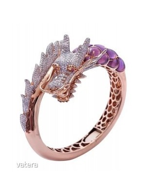 Gyűrű, sárkány gyűrű, Új, divatos, állítható sárkány gyűrű, aranyozott női ékszer << lejárt 217259