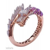 Gyűrű, sárkány gyűrű, Új, divatos, állítható sárkány gyűrű, aranyozott női ékszer << lejárt 217259