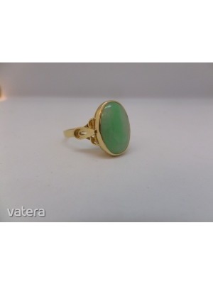Jade köves arany gyűrű << lejárt 302851