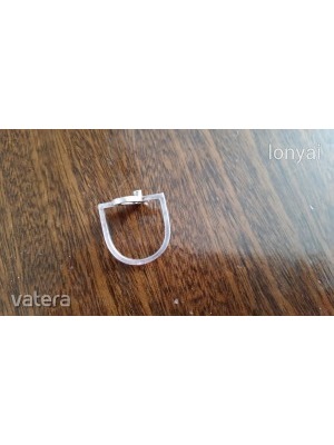 Egyedi ezüst gyűrű lila kővel; fémjeles, 925-ös finomságú << lejárt 335906