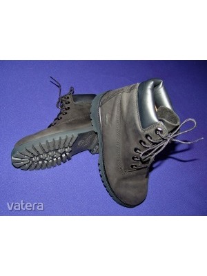 Timberland Big Kids Premium Waterproof Boots Black vízálló bőr gyerek bakancs, cipő 37-es, 23cm << lejárt 24062