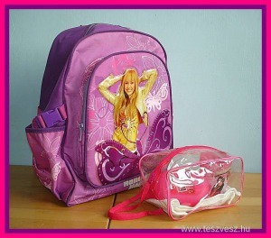 Hannah Montana hátizsák + HSM 3 tisztasági csomag. << lejárt 5878499 79 fotója