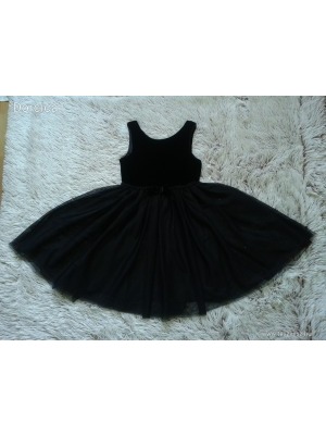 Gyönyörű csillogó fekete tüll H&M ruha Karácsonyra , 9-10 év , 140 << lejárt 108834