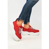 Celeste piros telitalpú sneakers << lejárt 220865