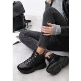High-top ridava fekete női sneakers << lejárt 285758