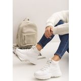 High-top ridava fehér női sneakers << lejárt 5359