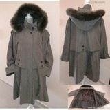Alexandra exclusive, kivehető nyuszi szőrme béléses kabát,MELL 136 cm 1Ft << lejárt 25425