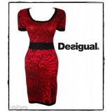 Csodás, gépi kötött dögös vörös DESIGUAL ruha (L-es) - 1 Ft-ról << lejárt 809255