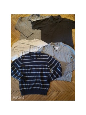 19 db-os márkás férfi ruhacsomag pulóverekkel M - L méretben eladó H&M, C&A << lejárt 520466