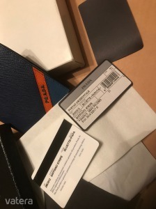 Új Új Prada 2M0912 Bluette Papaya saffiano stripe férfi pénztárca 8,5x10 cm << lejárt 3092487 8 fotója