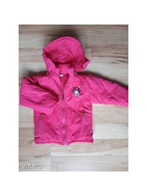 Rózsaszínű, vastagon bélelt, kantáros overál és kabát 104-es (3-4 év) << lejárt 325066