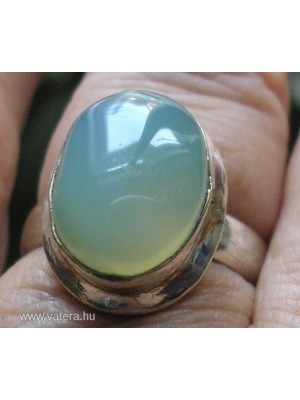 925 ezüst gyűrű 19,3/60,6 mm zöld aventurin << lejárt 327654