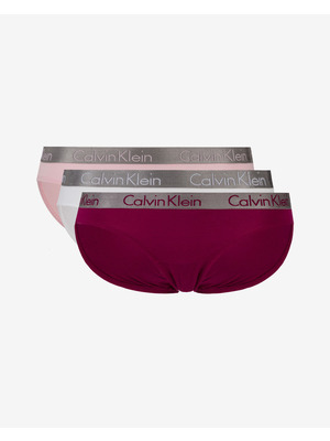 Calvin Klein 3 db-os Bugyi szett Piros Rózsaszín Fehér << lejárt 324967