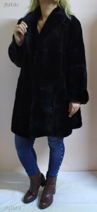 PELZHAUS fekete extra divatos minőségi L 40 hosszított téli VALÓDI SZŐRME BUNDA << lejárt 1746987 5 fotója