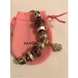 Pandora karkötő 9 db charmmal (lila / padlizsán színek) << lejárt 342992