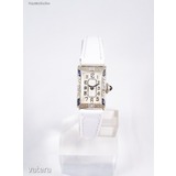 Exkluzív antik Art Deco 20 karátos fehérarany gyémánt és zafír drágakő díszítésű ékszeróra ritkaság << lejárt 462507