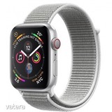 Apple óra 4 széria + cellular a képen látható Ezüst színben Bontatlan 1 év gyártói garancia 44 mm << lejárt 360754