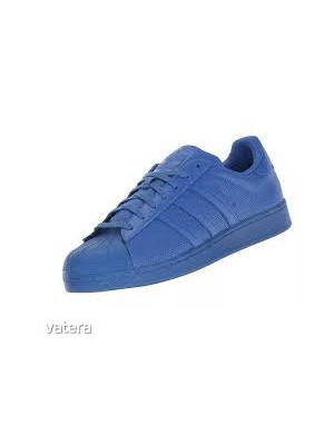 ADIDAS Superstar AdiColor kék kamasz bőr sportcipő 37 1/3-os << lejárt 614552