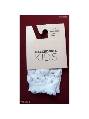 Kiárusítás!Calzedonia zokni gyerek fehér virágos 2-8 év Új ! << lejárt 760097