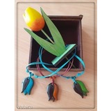 Handmade egyedi török kerámia ékszerek: tulipán nyakláncok << lejárt 155475