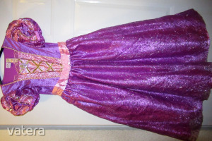 Disney Princess Rapunzel, gyönyörű hosszú, csillámos, köves Aranyhaj jelmez 9-11 év << lejárt 6567064 24 fotója
