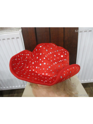 Jelmez kiegészítő - Piros kalap (99.), akár 1Ft-ért! << lejárt 915444