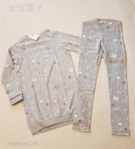 új H&M unikornisos hosszított pulcsi + leggings 134-140 << lejárt 6193387 24 fotója