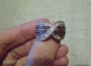 Impozáns ezüst gyűrű sok apró kővel, 18 mm << lejárt 6408999 53 fotója