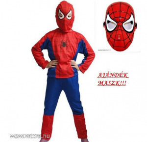 Piros pókember jelmez spiderman farsangi jelmez ruha eladó új azonnal postázom M-es AJ << lejárt 9585273 67 fotója