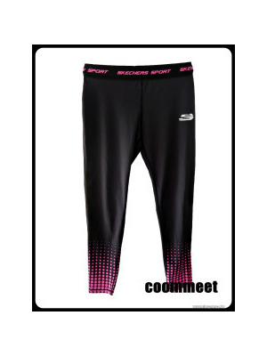Skechers fekete-pink, elasztikus futónadrág, leggings (L) << lejárt 315875