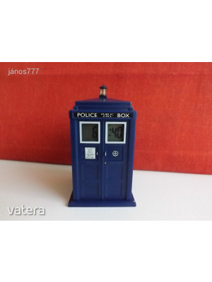 Eredeti ZEON Dr. Who Doctor Who TARDIS óra ébresztő óra !! Kivetítős !! 12cm DR WHO Ki vagy, Doki ? << lejárt 23276
