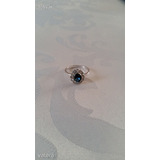 Ezüst gyűrű kék kővel; fémjeles, 925-ös finomságú << lejárt 750350