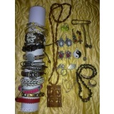 Ékszer csomag: fülbevalók, gyűrűk, sok karkötő, nyakláncok, bross, kézműves, enikai ékszerek << lejárt 460711