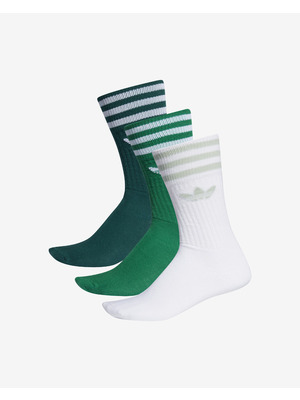 adidas Originals Crew Zokni 3 pár Zöld Fehér << lejárt 569729