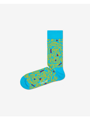 Happy Socks Keith Haring All Over Zokni Kék << lejárt 408957