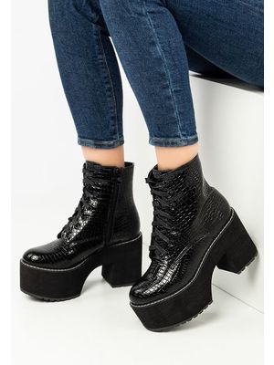 Forshaga v3 fekete női platform cipő << lejárt 750567