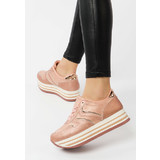 Larsona rózsaszín telitalpú sneakers << lejárt 464576
