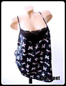 F&F fekete alapon lepkés, dekoratív, szatén pizsama ~ÚJ~ (48) << lejárt 9609062 13 fotója