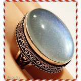 Gyönyörű metszett ezüst indiai kézzel készitett opál opalit 19.4 mm gyűrű << lejárt 644619