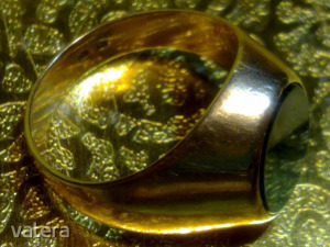 Gyönyörű antik pénzverdés 14 K arany onix drágaköves art deco gyűrű << lejárt 8815234 33 fotója
