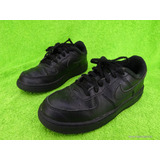 Eredeti NIKE Air Force 1 fekete bőr sportcipő 31,5-es << lejárt 405501