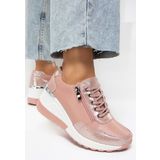 Relax rózsaszín telitalpú sneakers