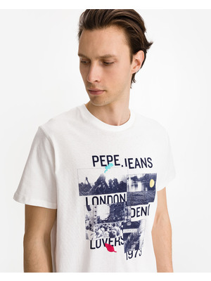 Pepe Jeans Miles Póló Fehér
